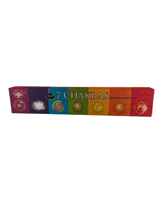 (Green Tree) 7 Chakras Incense Sticks