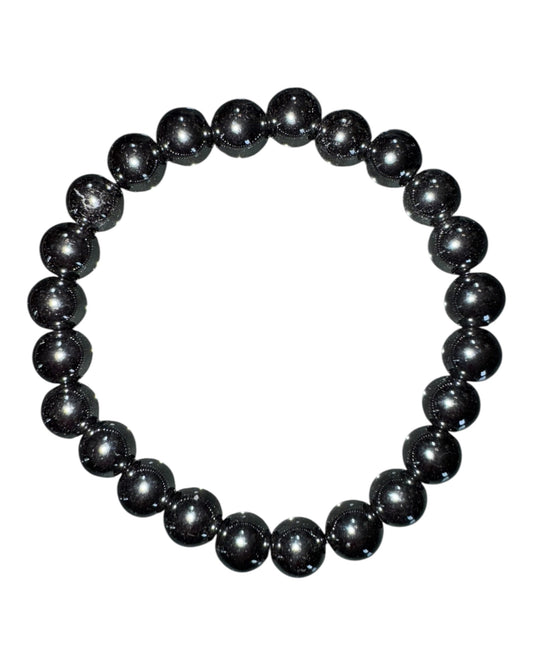 8mm round Hematite bracelet