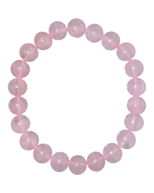 8mm round Rose Quartz bracelet