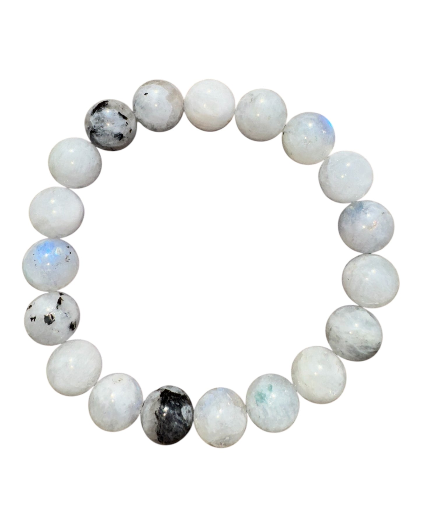 10mm round Rainbow Moonstone bracelet