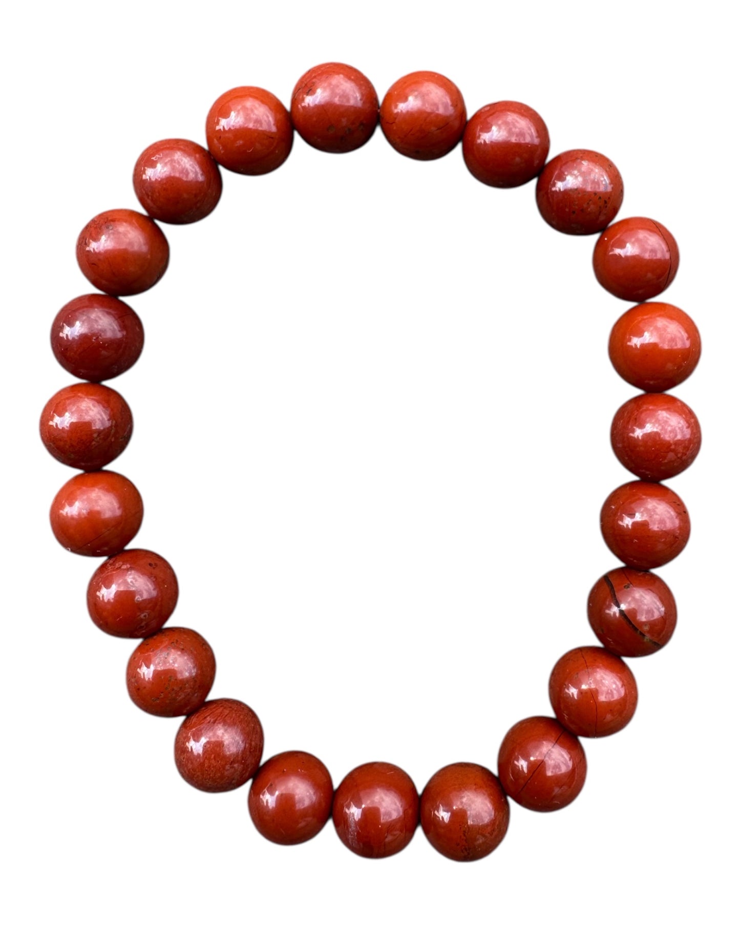 8mm round Red Jasper bracelet
