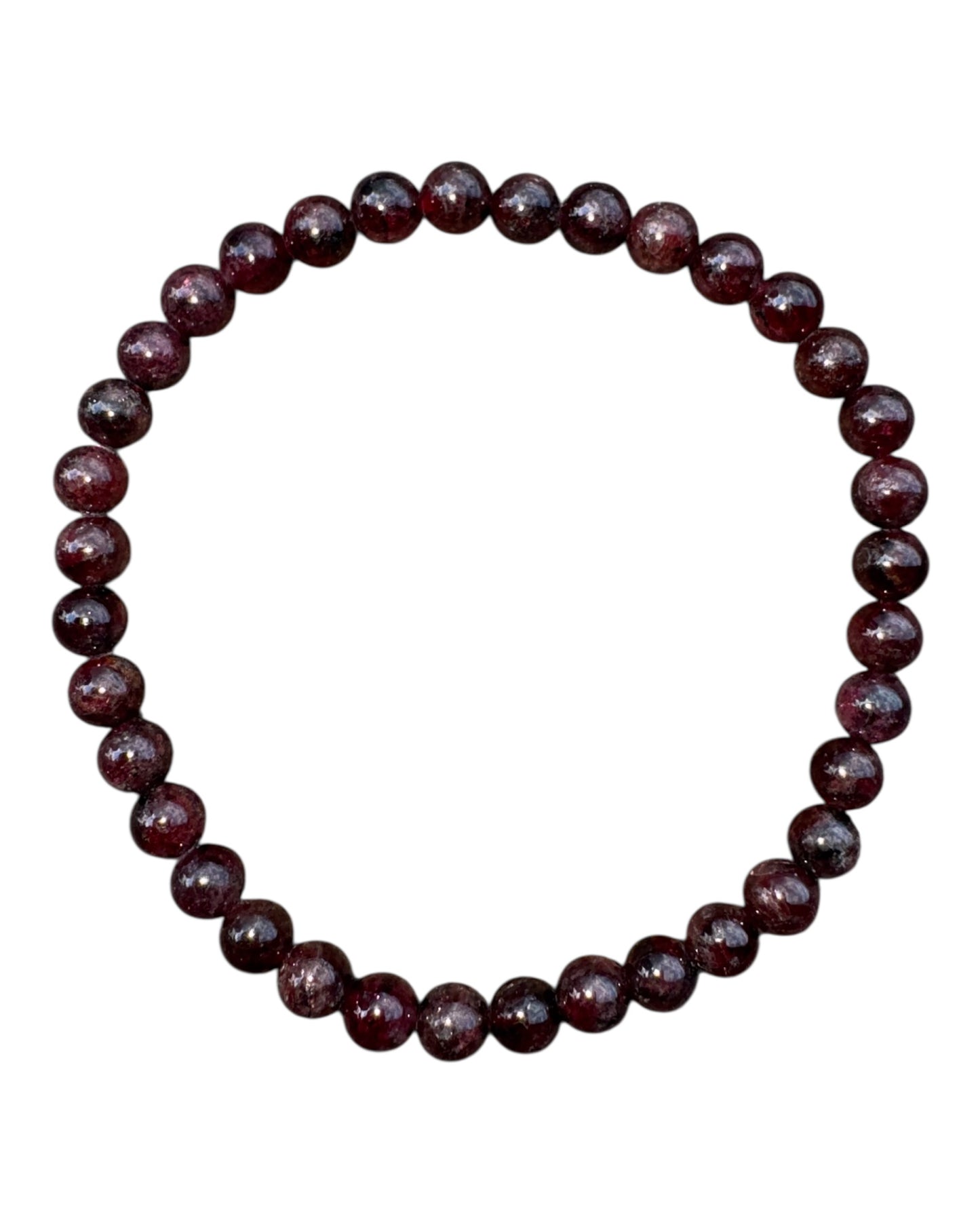 5mm round Garnet bracelet