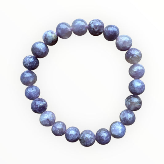 8mm round Cherry Tourmaline bracelet