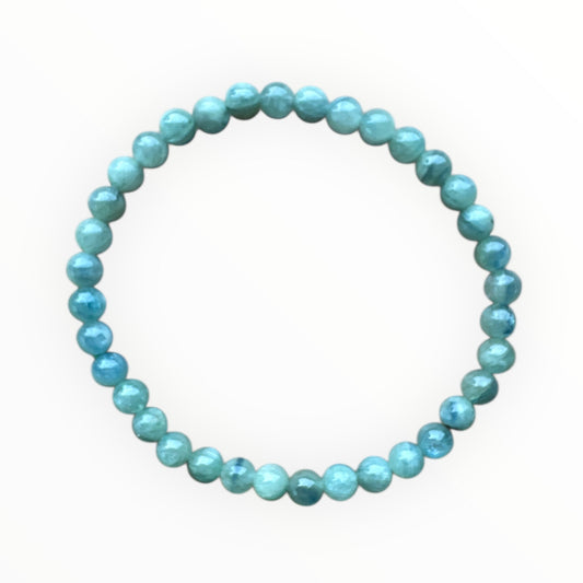 5-6mm round Blue/ Green Kyanite bracelet