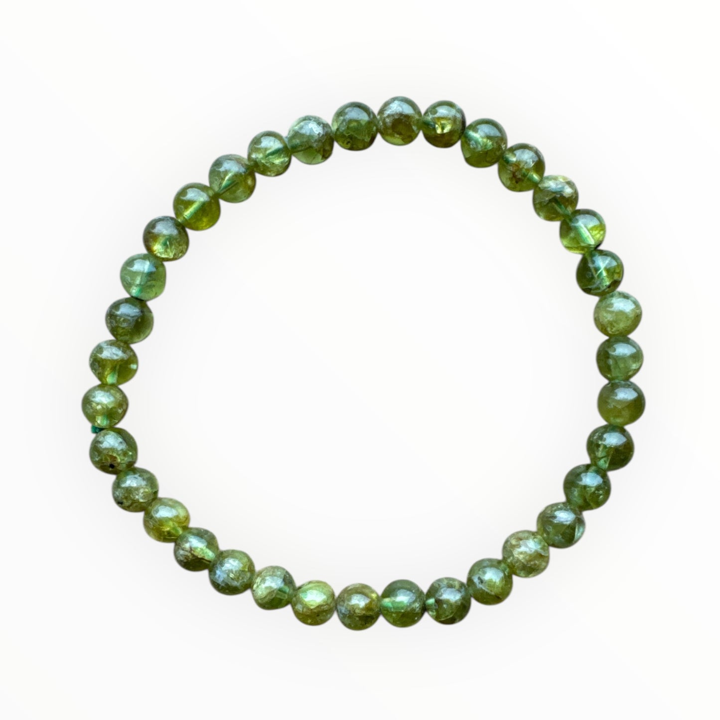 5mm round Peridot bracelet
